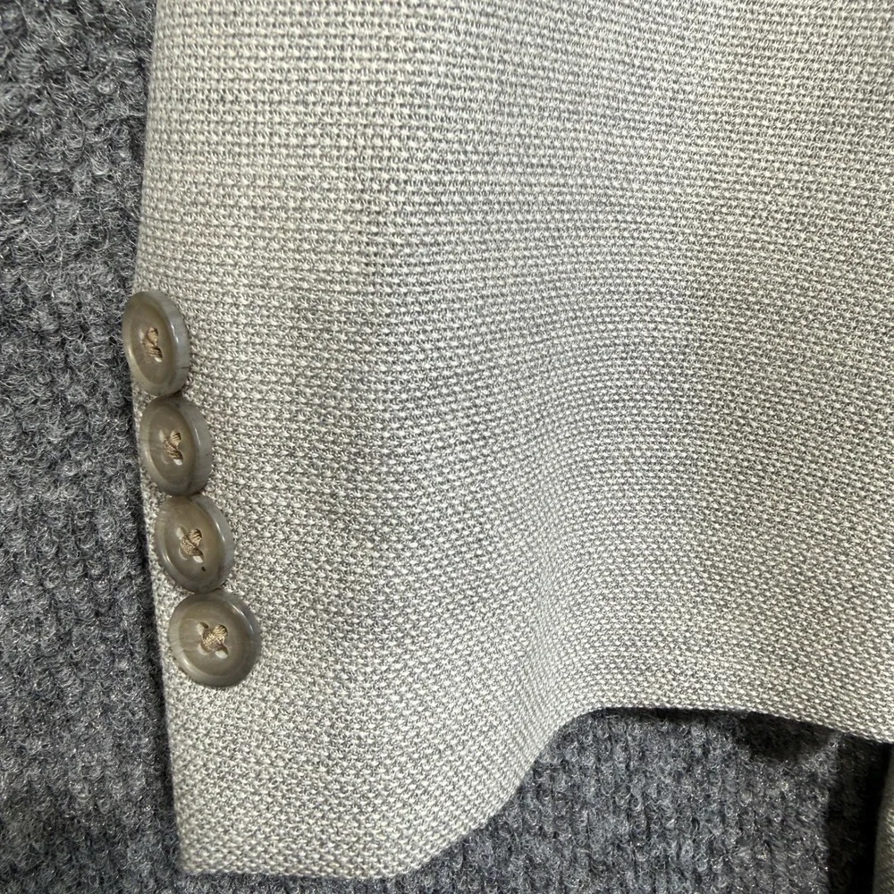Bonobos Vitale Barberis Canonico Blazer Mens 54R Gray Wool Unstructured Standard